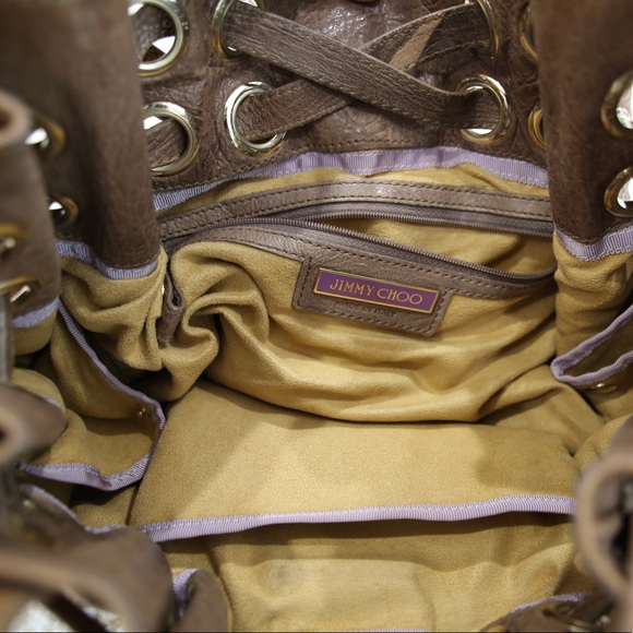 Jimmy Choo Leather Caramel Ramona Tote - Picture 6 of 7